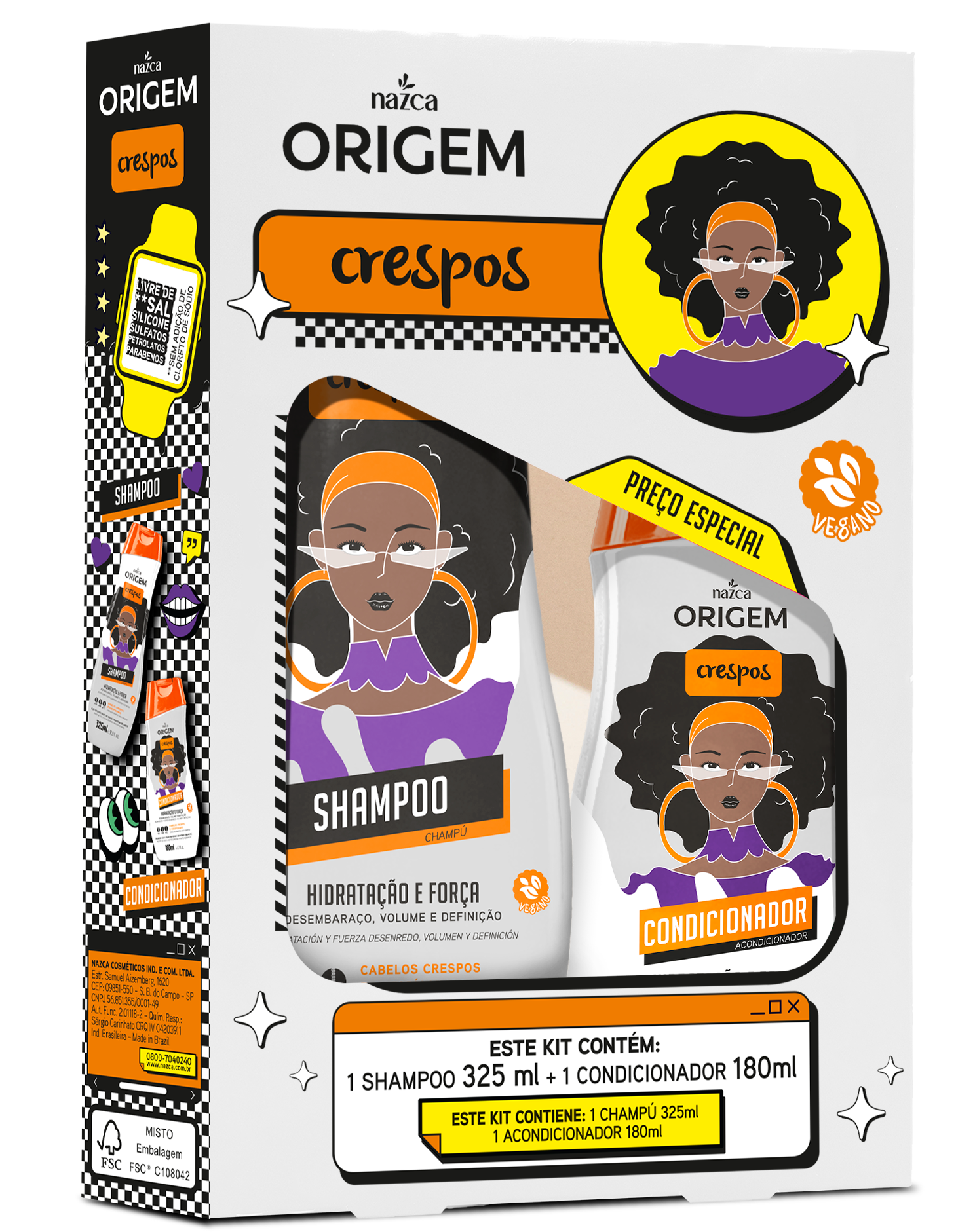 Kit Shampoo + Acondicionador Cachos